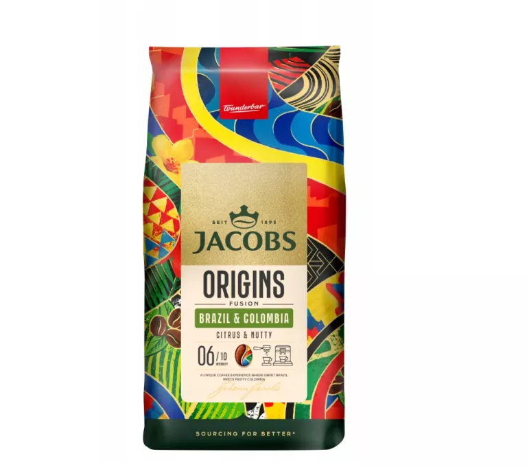JACOBS ORIGINS BRAZIL & COLOMBIA 1KG KAWA ZIARNISTA