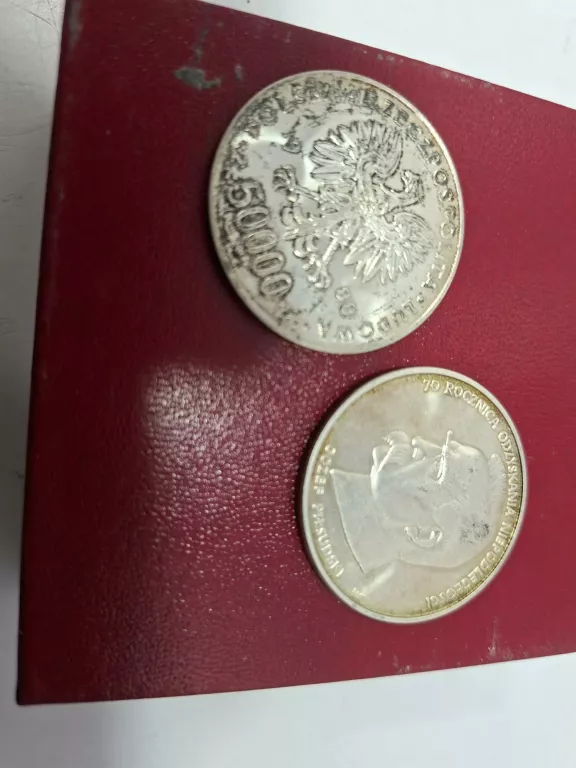MONETA 70 ROCZNICA ODZYSKANIA... 5TYŚ 1988 KOMP 2SZT