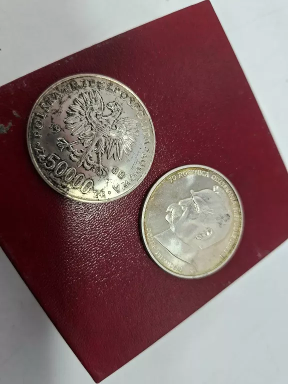 MONETA 70 ROCZNICA ODZYSKANIA... 5TYŚ 1988 KOMP 2SZT