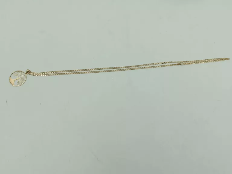 ŚLICZNY ŁAŃCUSZEK ZE ZŁOTA PRÓBY 585/3,54G