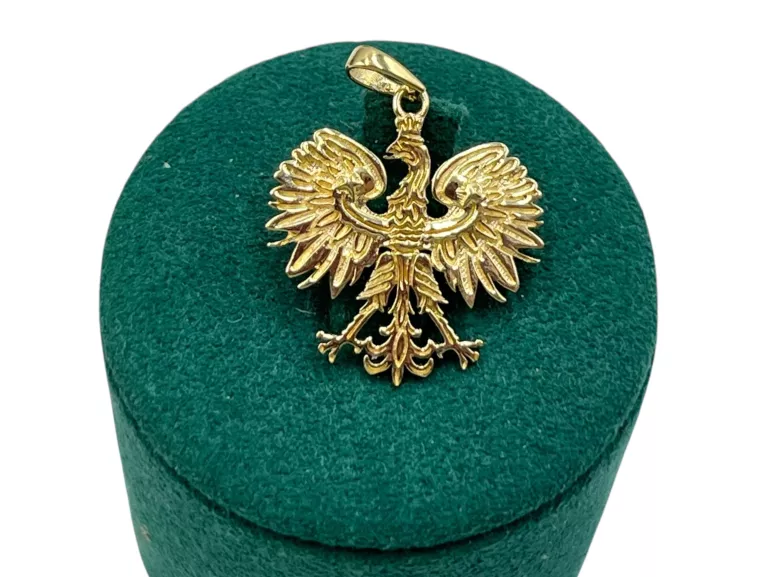 PIĘKNA ZŁOTA ZAWIESZKA Z ORŁEM WG: 2,40, P: 585
