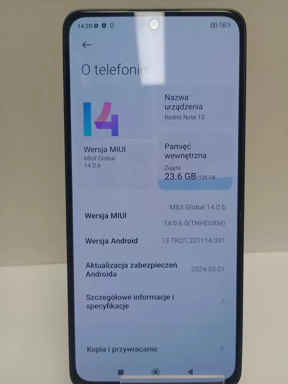 TELEFON REDMI NOTE 13 6/128GB