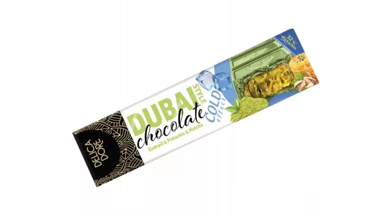 DUBAI STYLE CHOCOLATE COLD EFFECT CZEKOLADA Z PISTACJAMI,KADAIF MATCHA 70G