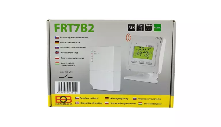 TERMOSTAT BEZPRZEWODOWY FRT7B2 NADAJNIK ODBIORNIK