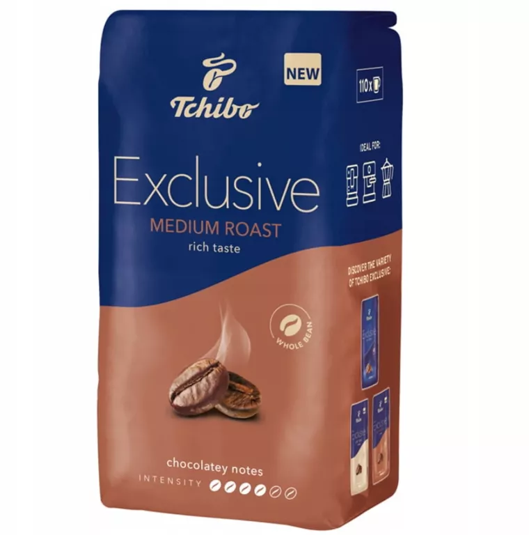 TCHIBO EXCLUSIVE MEDIUM ROAST 1KG KAWA ZIARNISTA