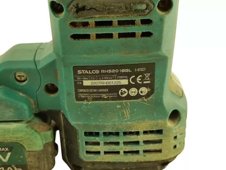 MŁOTOWIERTARKA AKUMULATOROWA STALCO S-97327 PLUS AKUMULATOR 4.0AH