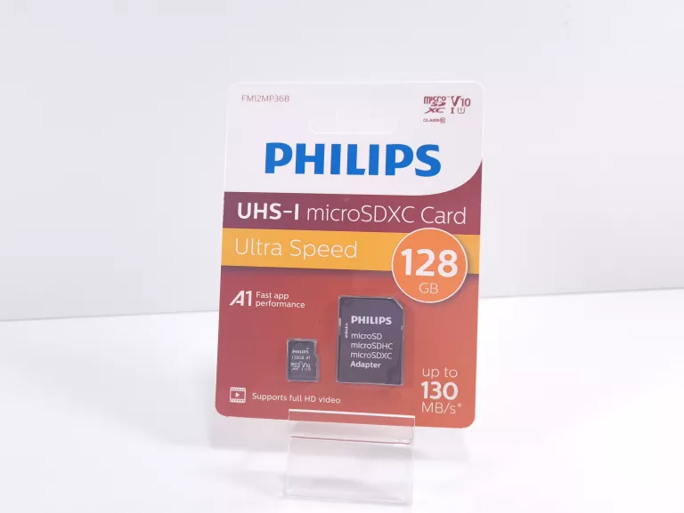 PHILIPS KARTA PAMIĘCI UHS-I MICROSDXC ULTRA SPEED 128GB 130MB/S #ZAPAKOWAN