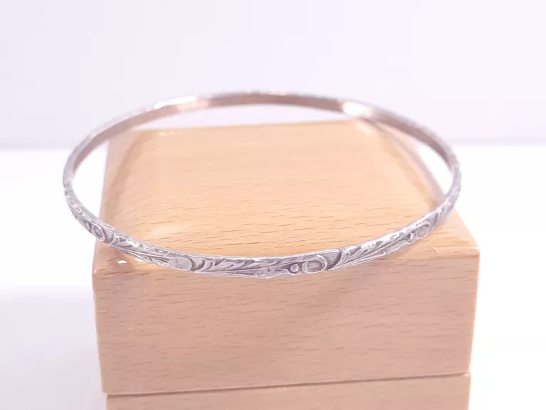 SZTYWNA SREBRNA BRANSOLETKA WARMET 8,4G 66MM
