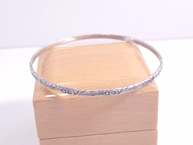 SZTYWNA SREBRNA BRANSOLETKA WARMET 8,4G 66MM