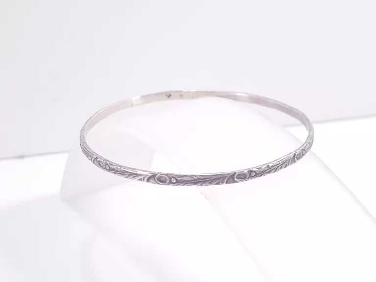 SZTYWNA SREBRNA BRANSOLETKA WARMET 8,4G 66MM
