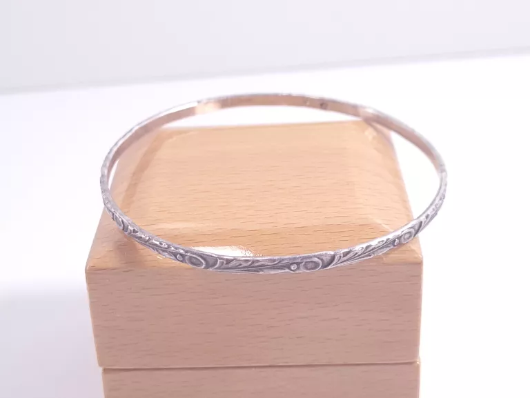 SZTYWNA SREBRNA BRANSOLETKA WARMET 8,4G 66MM
