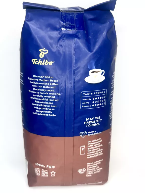 TCHIBO EXCLUSIVE MEDIUM ROAST 1000G ZIARNISTA