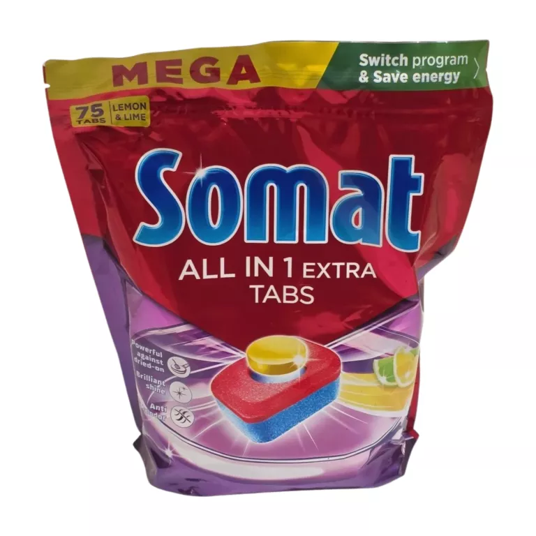 SOMAT ALL IN ONE EXTRA TABLETKI DO ZMYWAREK, 75 SZT