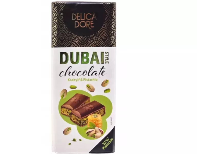 DELICA DORE DUBAI STYLE CZEKOLADA DUBAJSKA PISTACHIO & KADAYIF 140G