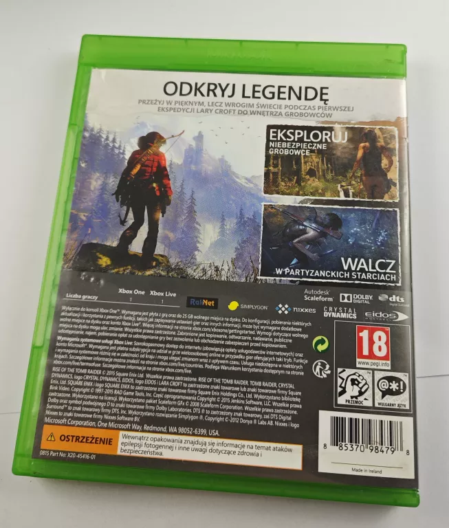 XBOX ONE RISE OF THE TOMB RAIDER