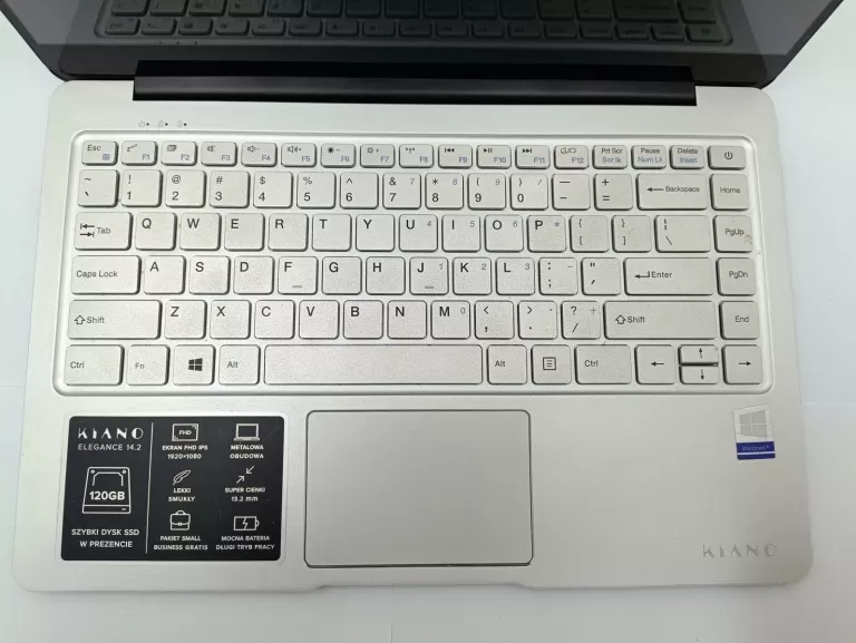 LAPTOP KIANO ELEGANCE 14.2 INTEL N3350 4GB/120GB SSD W10 HD GRAPHICS 500
