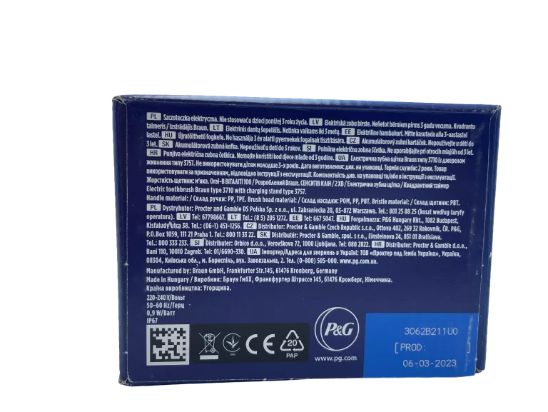 SZCZOTECZKA ELEKTRYCZNA ORAL-B D100 SENSITIVE CLEAN