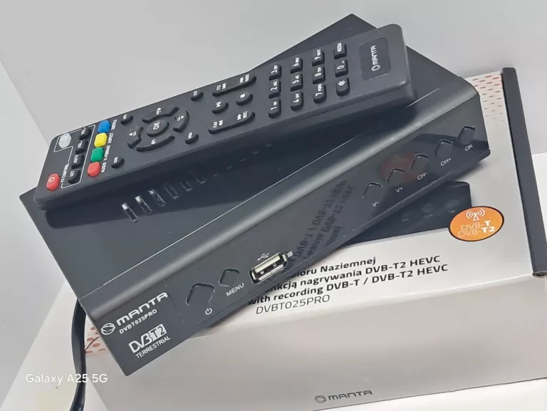MANTA TUNER DVBT025PRO DEKODER DVB-T2 PUD