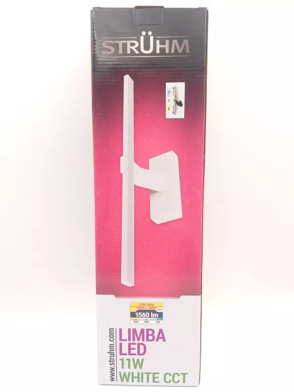 STRUHM KINKIET WEWNĘTRZNY NOWOCZESNY NAD OBRAZ LIMBA LED 11W 50CM CCT