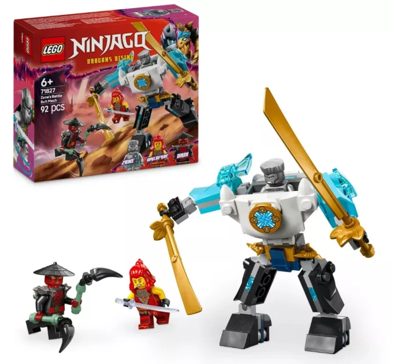 LEGO NINJAGO MECH W ZBROI BOJOWEJ ZANE 71827 KLOCKI ZESTAW FIGURKI NINJA