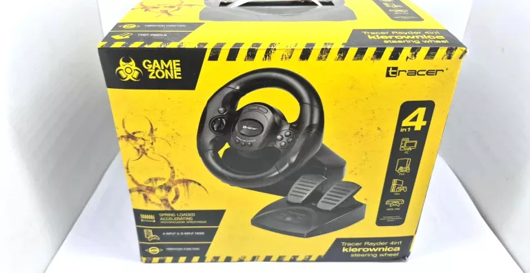 KIEROWNICA PRZEWODOWA TRACER RAYDER 4W1 Z PEDAŁAMI DO PS4 PS3 XBOX ONE PC