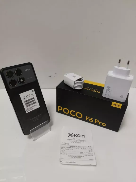 TELEFON  POCO  F6 PRO KOMLET FV 12/512 GB