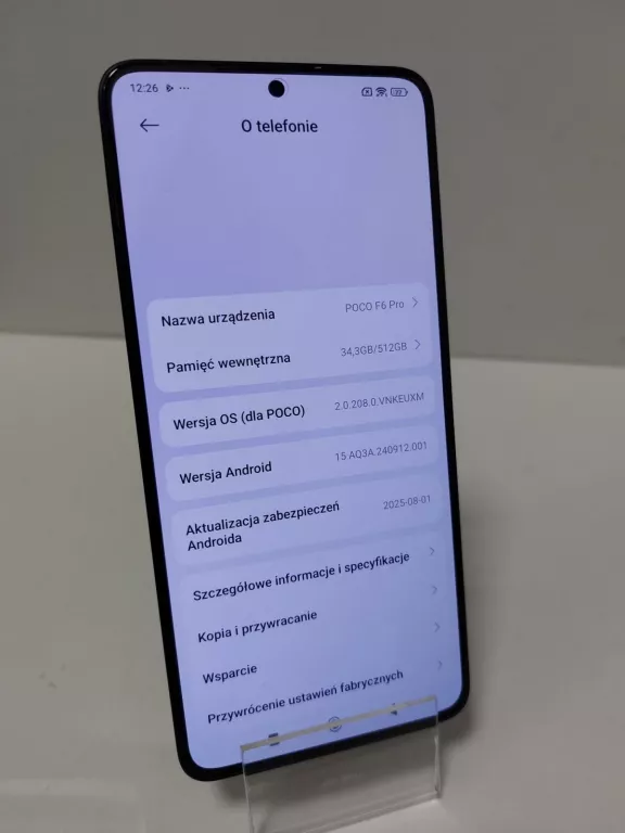 TELEFON  POCO  F6 PRO KOMLET FV 12/512 GB