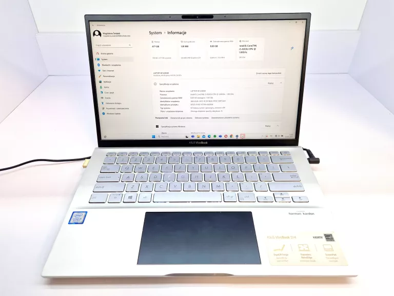 ASUS VIVOBOOK S14 14''FHD I5-8265U 8GB SSD512GB W11
