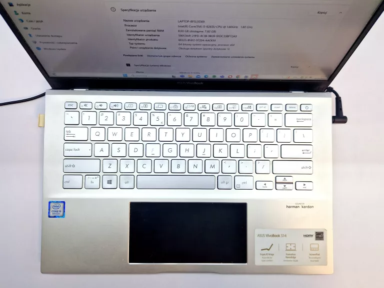 ASUS VIVOBOOK S14 14''FHD I5-8265U 8GB SSD512GB W11