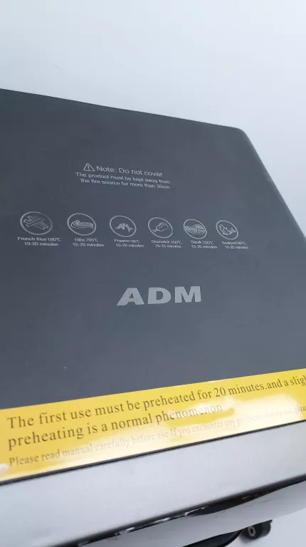 FRYTKOWNICA BEZTŁUSZCZOWA AIR FRYER 12L PIEKARNIK 1350W 10 TRYBÓW AIRFRYER