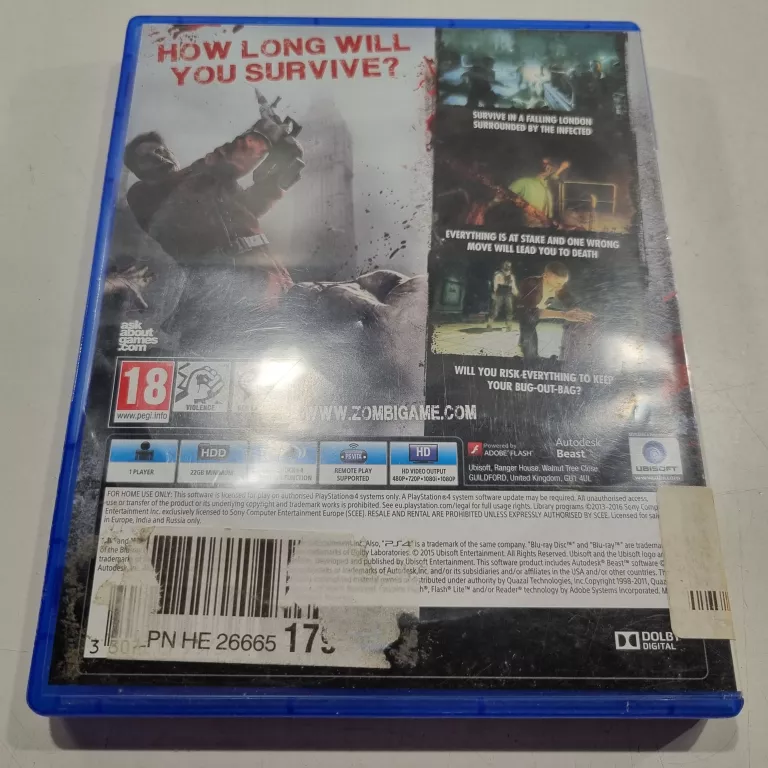 ZOMBI PLAYSTATION 4 (PS4) PUDEŁKOWA