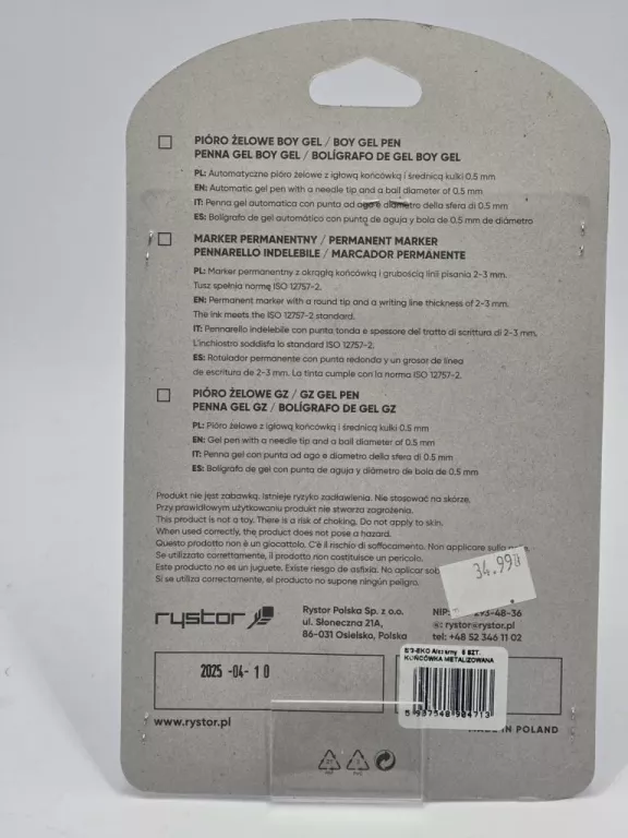 pioro-zelowe-boy-zel-rystor-5-szt-3-wklady-czarne-stan-11323-238058