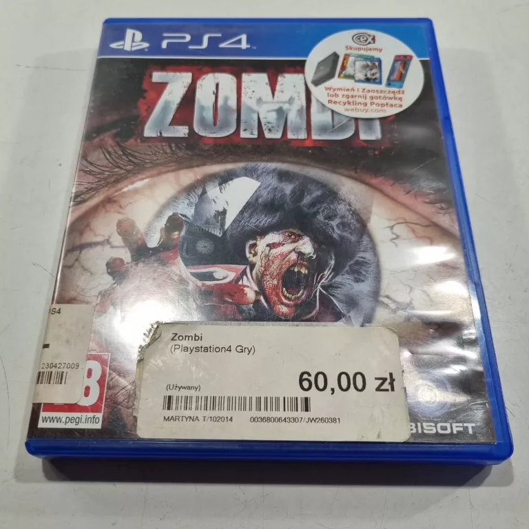 ZOMBI PLAYSTATION 4 (PS4) PUDEŁKOWA