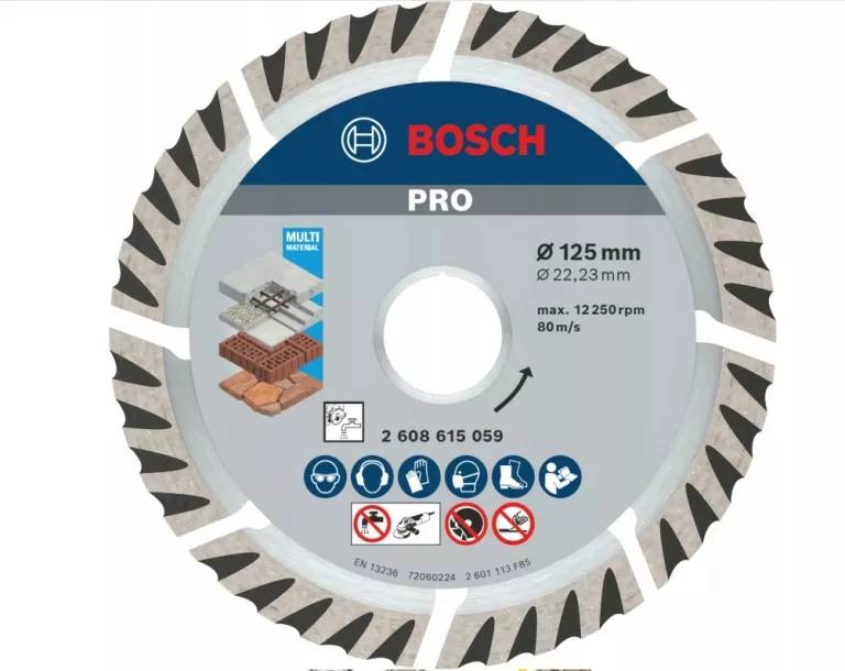 BOSCH PRO TARCZA DIAMENTOWA UNIVERSAL 125MM BETON CEGŁA KAMIEŃ 2608615060