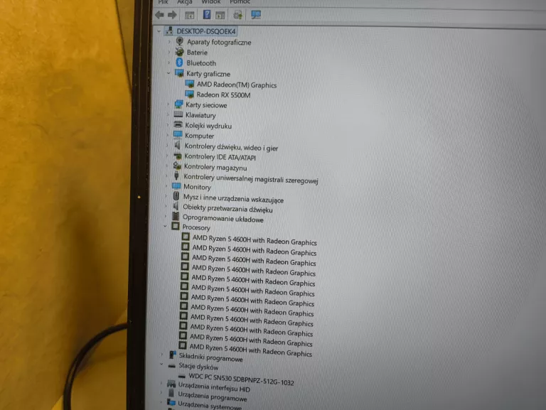 LAPTOP MSI MS-16WK RYZEN 5 16/512