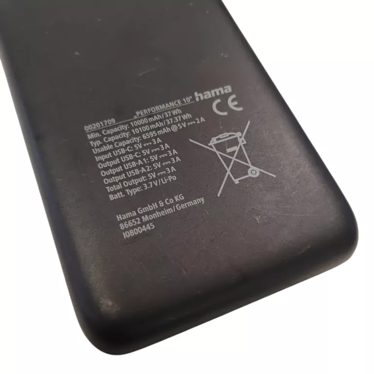 POWERBANK HAMA 10000 MAH PERFORMANCE 10
