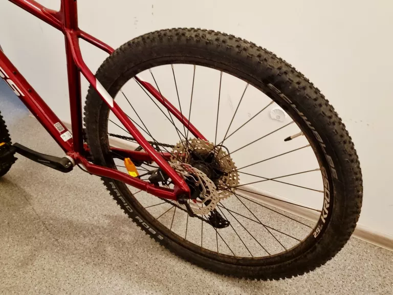 ROWER GÓRSKI MTB KROSS LEVEL 6.0 M20 29 CALI MĘSKI RUBINOWO-SREBRNY