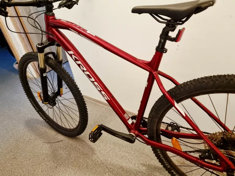 ROWER GÓRSKI MTB KROSS LEVEL 6.0 M20 29 CALI MĘSKI RUBINOWO-SREBRNY
