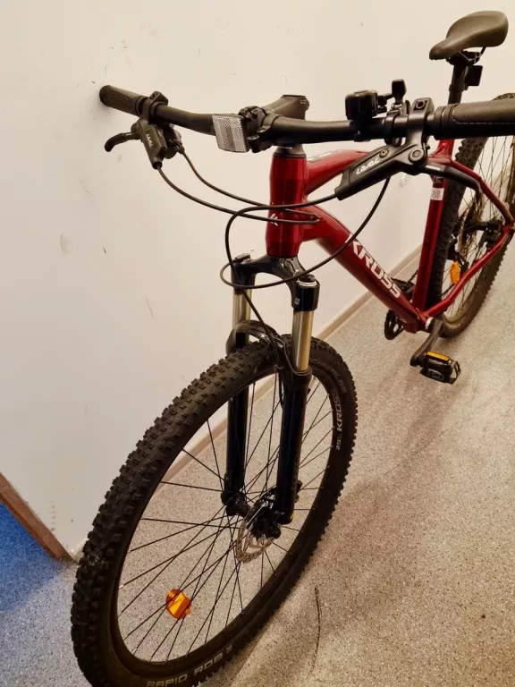 ROWER GÓRSKI MTB KROSS LEVEL 6.0 M20 29 CALI MĘSKI RUBINOWO-SREBRNY