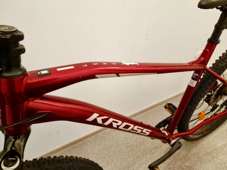 ROWER GÓRSKI MTB KROSS LEVEL 6.0 M20 29 CALI MĘSKI RUBINOWO-SREBRNY