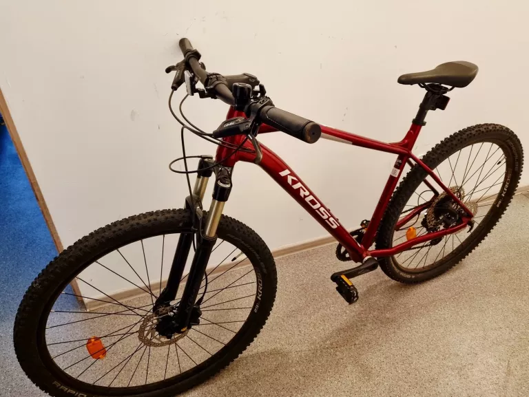 ROWER GÓRSKI MTB KROSS LEVEL 6.0 M20 29 CALI MĘSKI RUBINOWO-SREBRNY