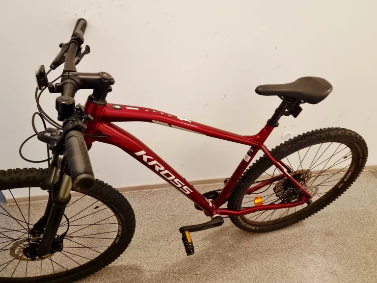 ROWER GÓRSKI MTB KROSS LEVEL 6.0 M20 29 CALI MĘSKI RUBINOWO-SREBRNY