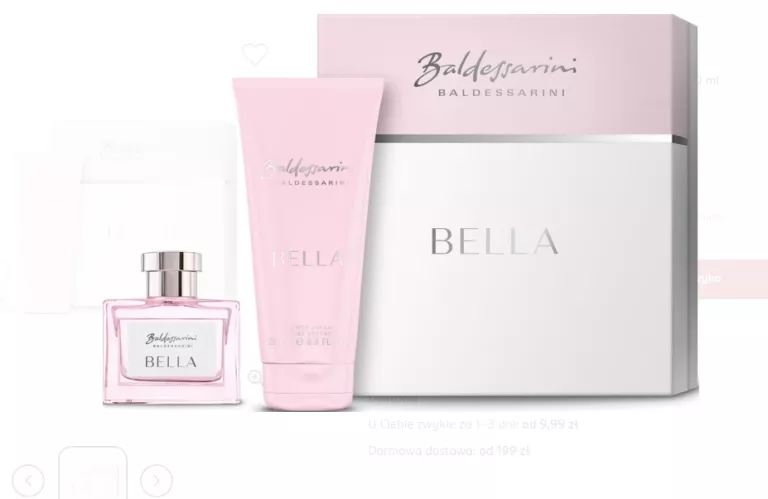 ZESTAW DLA KOBIET, WODA PERFUMOWANA ŻEL POD PRYSZNIC BELLA BALDESSARINI