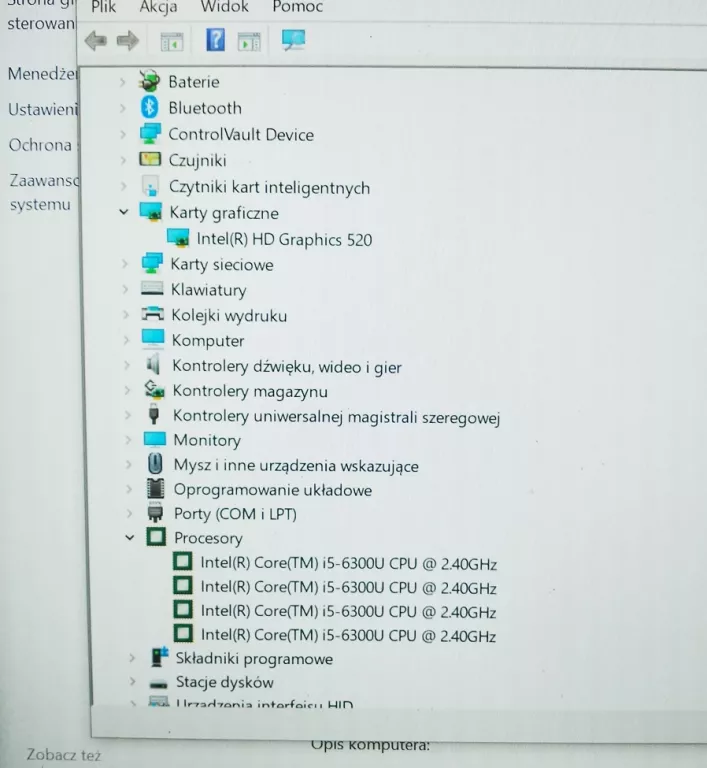 LAPTOP DELL 7480 INTEL CORE I5 8GB 256 GB 2580 ŁADOWARKA
