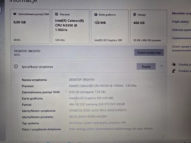 LAPTOP LENOVO V110-15IAP
