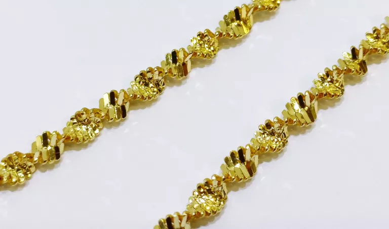 ZŁOTA BRANSOLETKA SPLOT SINGAPUR PR.585 DŁ.19,5CM