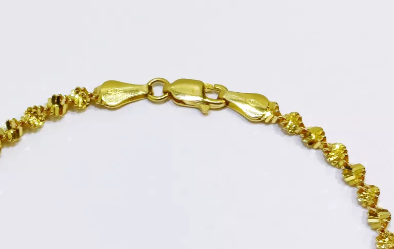 ZŁOTA BRANSOLETKA SPLOT SINGAPUR PR.585 DŁ.19,5CM