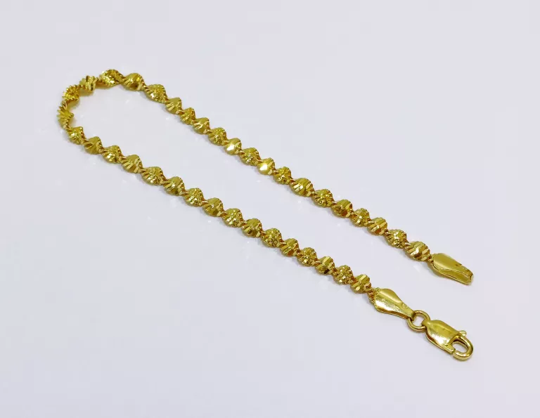 ZŁOTA BRANSOLETKA SPLOT SINGAPUR PR.585 DŁ.19,5CM