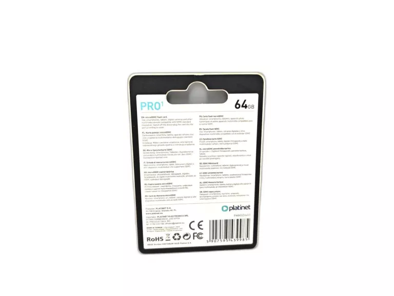 KARTA PAMIĘCI PLATINET PRO 1 64GB KPL