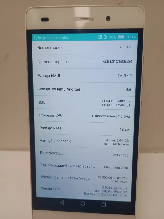 TELEFON HUAWEI P8 LITE 2/16 GB